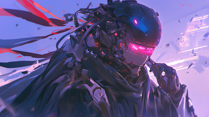 Japanese Cyberpunk Character robot