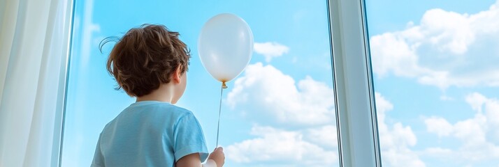 Child Daydreaming Window View Hopeful Peaceful