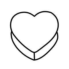 Heart Line Vector Illustration