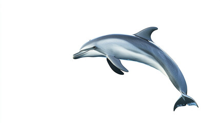 dolphin jumping isolated on white background