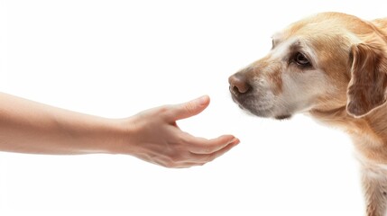 The dog’s paw in the man’s hand marks the start of a lifelong bond through adoption.