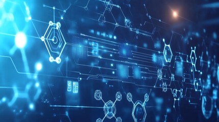 Obraz premium Flowing digital lines event virtual space graphic design digital environment abstract viewpoint dynamic background