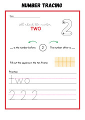 Make learning fun with this 2 Number Tracing Worksheet & Coloring Page! Designed for toddlers, preschoolers, and kindergarten learners, this engaging printable worksheet helps kids recognize, trace.