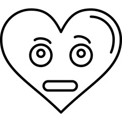Rolling Eyes Heart Icon