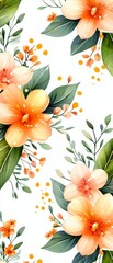 Obraz premium Vibrant floral design nature digital art colorful garden aesthetic view botanical concept