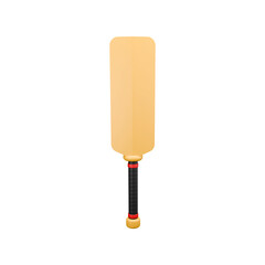 3D Cricket Bat Illustration Upright