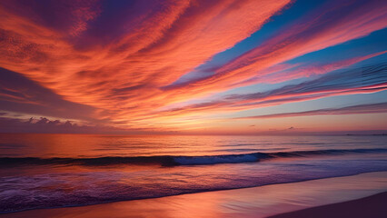 expansive sunset