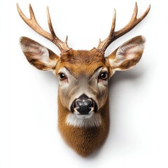 Studio shot of a rustic wooden animal frame, isolated with soft lighting, creating a professional and versatile look
