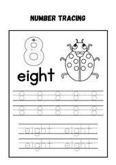 Introduce your child to the exciting world of numbers with this 8 Number Tracing Worksheet and Coloring Page! This fun and educational printable is designed for preschoolers, toddlers.