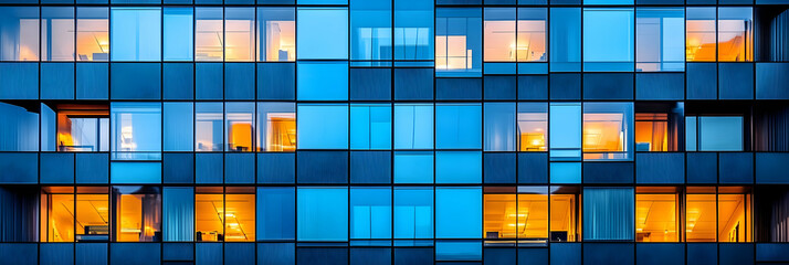 Night City Building Facade Illustration