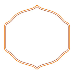 Line Islamic Border Arch Doors and Windows for Decorative Frames and Greeting Cards