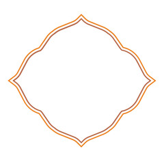 Line Islamic Border Arch Doors and Windows for Decorative Frames and Greeting Cards
