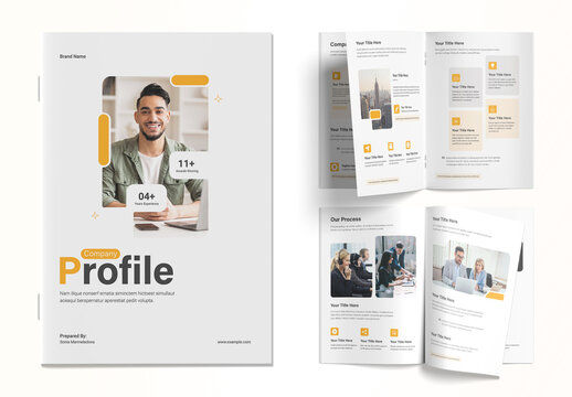 Modern & Clean Company Profile Brochure Template
