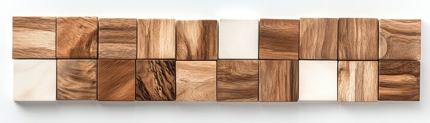 Wooden Block Texture Background.
