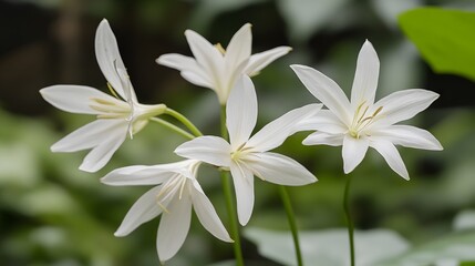 Stunning Closeup of White Flowers Blooming in Garden