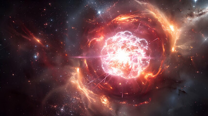 Fototapeta premium A cosmic explosion, probably of a star or nebula
