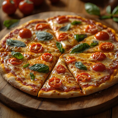 Delicious pizzas with salami tomatoes and olives on a white background