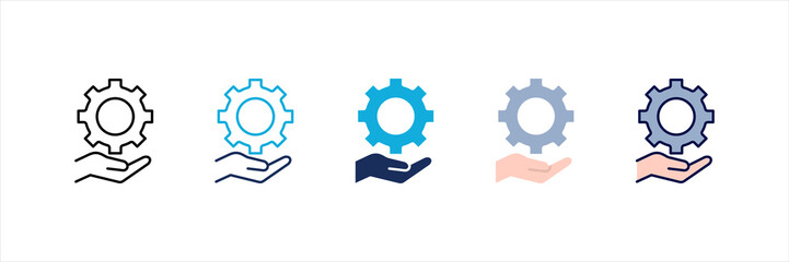 Settings Multi Style Icon Set