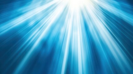 Obraz premium Radiant light beams underwater scene abstract visuals calm environment unique perspective