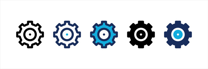 Settings Multi Style Icon Set