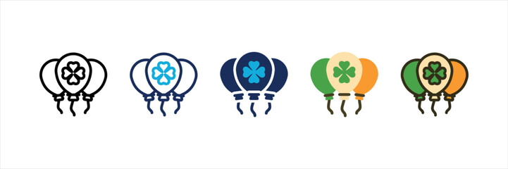 Balloons Multi Style Icon Set