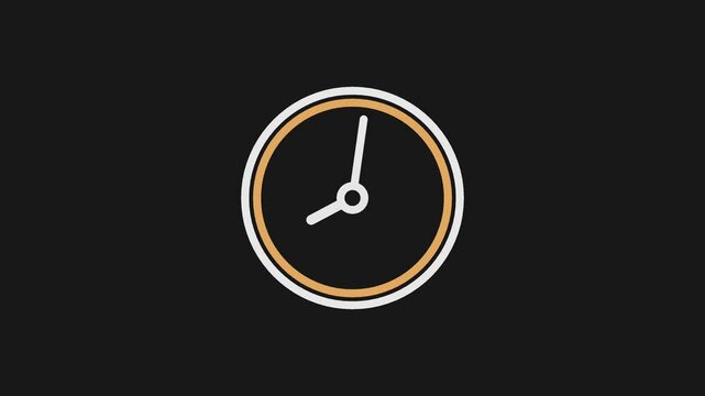 Smooth animation of a wall clock ticking