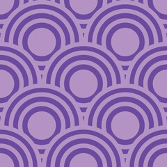 Abstract Geometric Patterns in Shades of Purple – Modern Vector Background