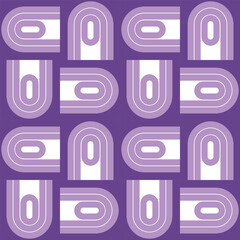 Abstract Geometric Patterns in Shades of Purple – Modern Vector Background