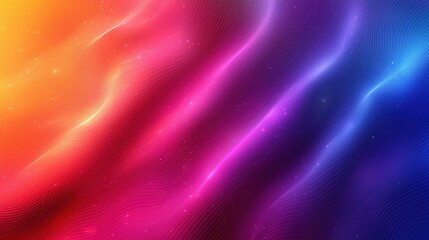 Obraz premium Vibrant Abstract Wave Patterns in Gradient Colors for Background or Graphic Design