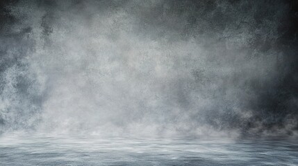 Fototapeta premium Empty Gray Room with Concrete Backdrop for Minimalist Design
