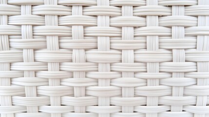 Naklejka premium White Woven Texture Seamless Pattern Background