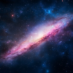 Fototapeta premium Exploring celestial wonders outer space digital art cosmic environment wide-angle view astronomical concepts