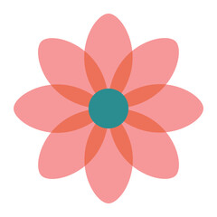 Hand-Drawn Vintage Daisy Clipart 70s Style Floral Elements