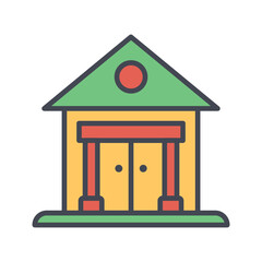 Bank Vector Icon
