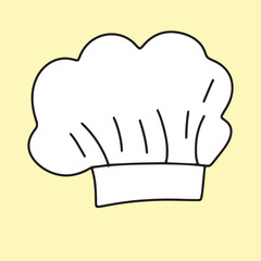 Set handrawn hat chet doodles element. Chef Hat Vector Illustration Doodle Drawing Art Icon