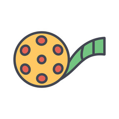 Film reel Vector Icon