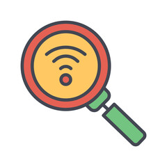 Network Discovery Vector Icon