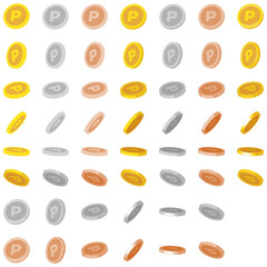 54種類の3Dコイン