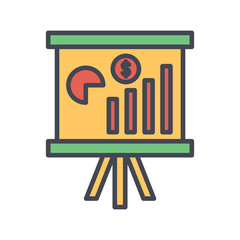 Sales Analysis Vector Icon