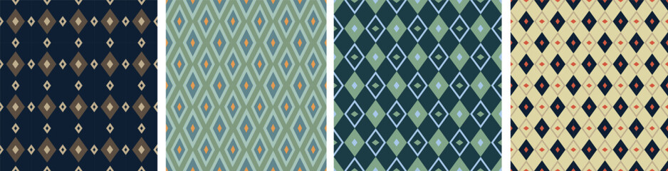 seamless pattern abstract triangle  and beige seamless geometric. Classic argill vector ornament.