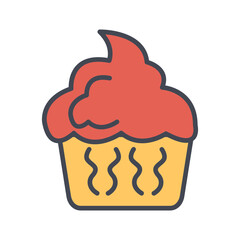 Cupcake Vector Icon