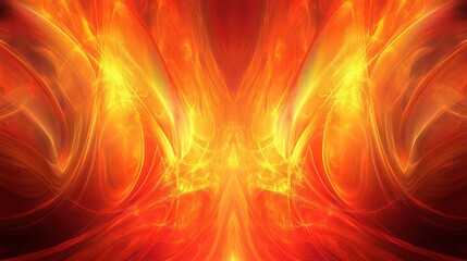 Intense and Dynamic Fire Background with Bold Colors and Energy