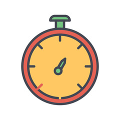 Obraz premium Stopwatch Vector Icon