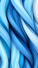 Abstract Blue Wave Pattern.
