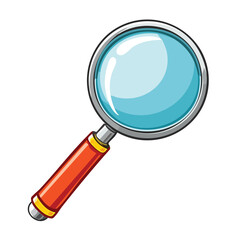 Magnifying Glass Clipart – Science Research and Investigation Icon