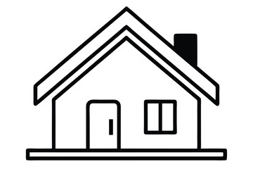 Fototapeta premium Web Home Icon Set Flat House Symbols for Websites & Apps