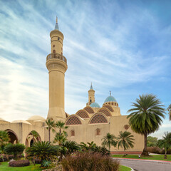 Set against a backdrop of a clear sky, Ash Shaliheen Mosque stands out with its stunning...