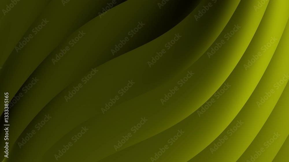 Poster a smooth, flowing green gradient with soft waves, creating a serene and soothing visual effect.