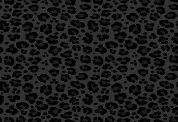 vector image. black panther texture repeating and seamless. most popular and fashionable. background. textile print