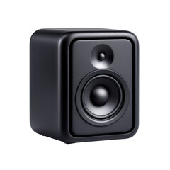Fototapeta premium Modern black studio monitor speaker design